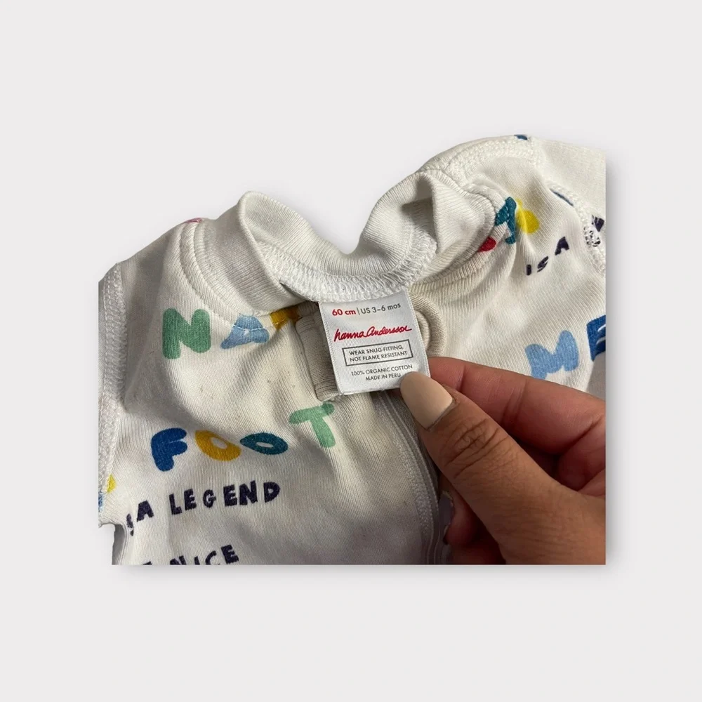 Hanna Andersson Colorful Text Organic Sleeper